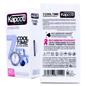 کاندوم تاخیری کاپوت مدل 7 Cool Time بسته 12 عددی